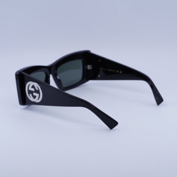 ?️ New Gucci GG1842S 001 Sunglasses - Shiny Black Frame, Grey Lenses main image 8